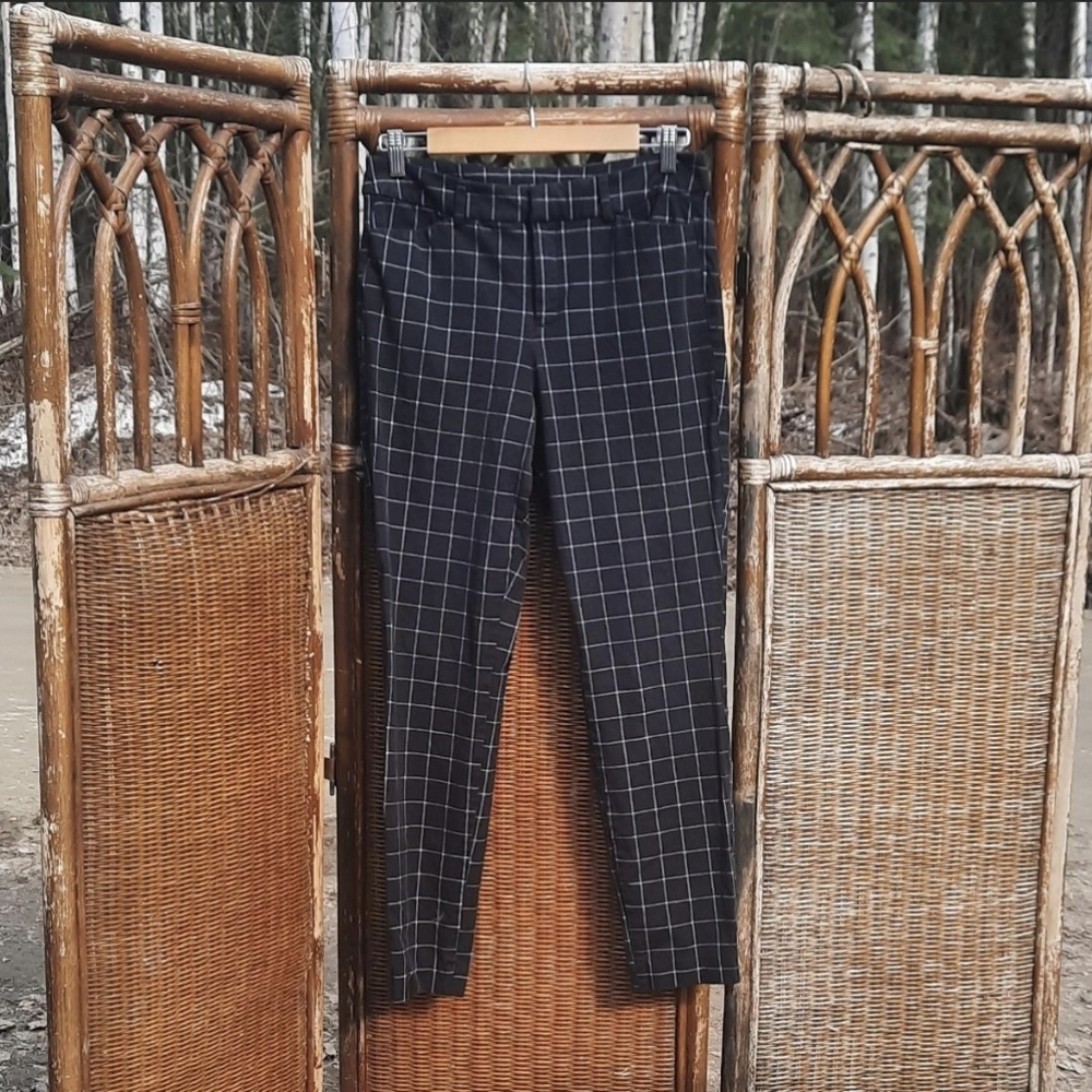 Black Checkered Pants